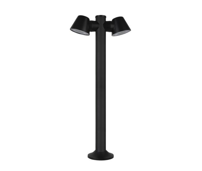 Cone - baliza de jardín con 2 focos orientables gu10