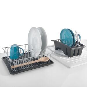 AQUATEX Metaltex Prateleira para pratos com tabuleiro e suporte para pratos de instalação livre 31x37x13 cm