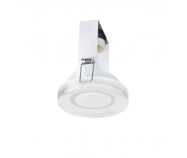 Forlight lab - downlight empotrable de techo de 90mm de diámetro para bombilla gu10 en color blanco con difusor de cristal