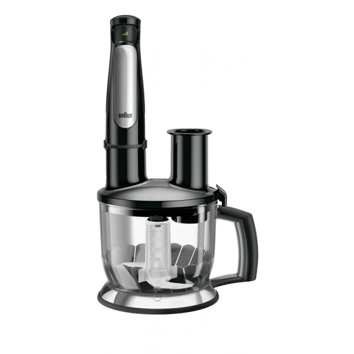 Minipimer MQ7087X Braun Tecnologia anti-salpicos. Sistema Easy Click. 1.000 W. 1.500 ml. Cor preta Minipimer MQ7087X Braun Tecnologia anti-salpicos. Sistema Easy Click. 1.000 W. 1.500 ml. Cor preta
