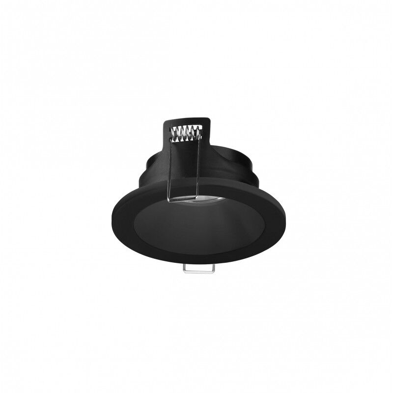 Forlight ter - downlight empotrable de techo de 90mm de diámetro para bombilla gu10 en color negro