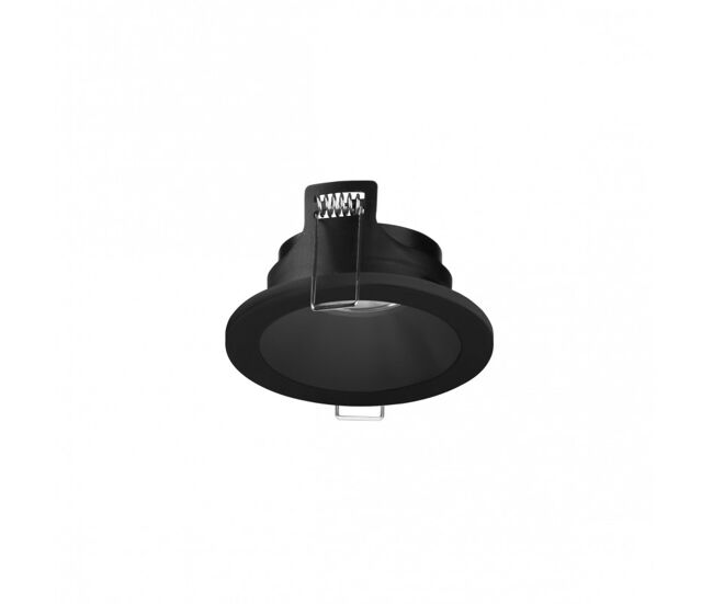 Forlight ter - downlight empotrable de techo de 90mm de diámetro para bombilla gu10 en color negro