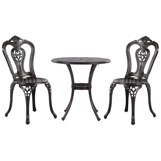 Conjunto de varanda BOVINO Metal Castanho escuro