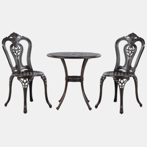 Conjunto de varanda BOVINO Metal Castanho escuro