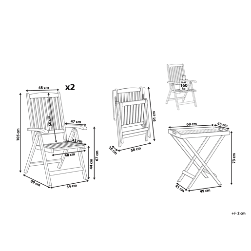 Beliani Conjunto bistrĂ´ JAVA Beliani Conjunto bistrĂ´ JAVA