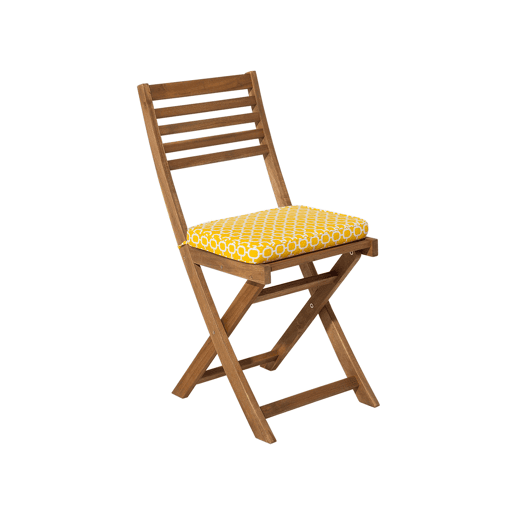 Conjunto de varanda com almofadas FIJI Madeira de acácia Amarelo