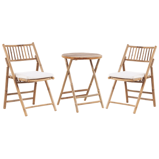 Conjunto de varanda Dobrável SAVELLETRI Madeira de bambu Castanho