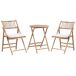 Beliani Conjunto de balcón SAVELLETRI Beliani Conjunto de balcón SAVELLETRI Blanco/ Beige