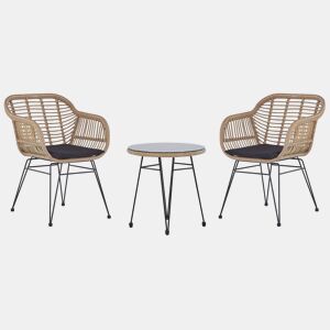 Conjunto de varanda com almofadas TROPEA II Natural