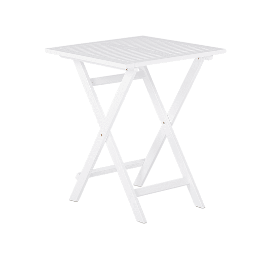 Conjunto de varanda com almofadas Dobrável FIJI Madeira de acácia Branco