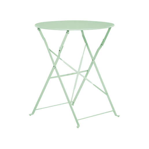 Conjunto de varanda Dobrável FIORI Metal Verde menta