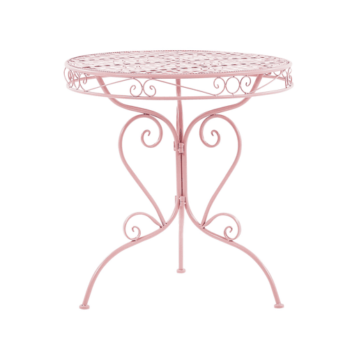 Conjunto de varanda Dobrável ALBINIA Metal Rosa