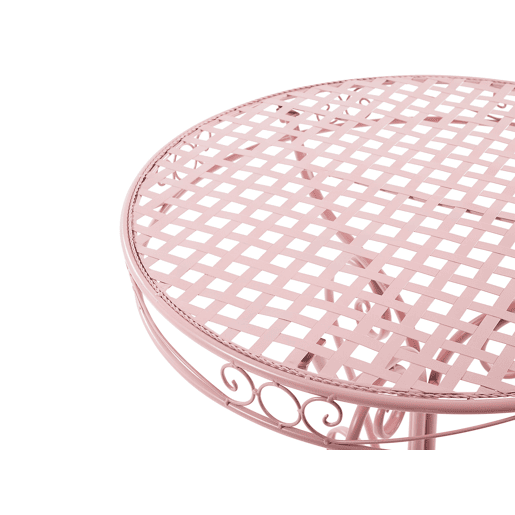 Conjunto de varanda Dobrável ALBINIA Metal Rosa