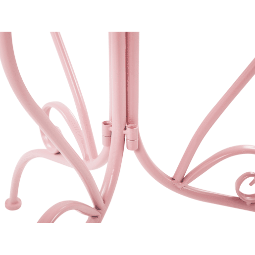 Conjunto de varanda Dobrável ALBINIA Metal Rosa
