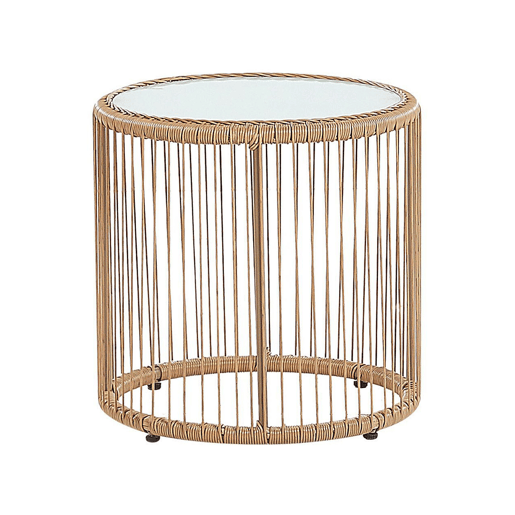 Conjunto de varanda com almofadas LABICO Castanho claro