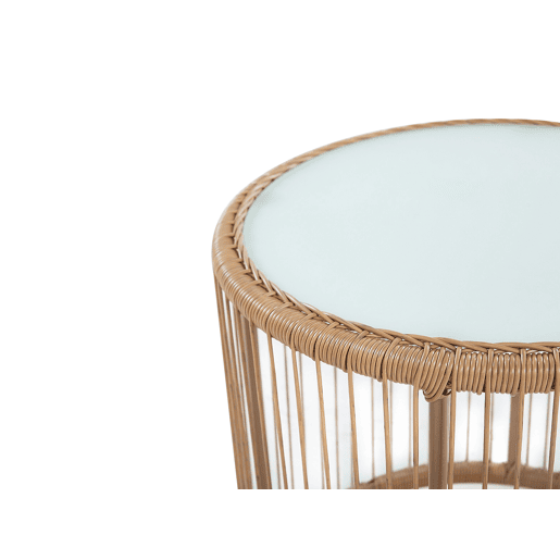 Conjunto de varanda com almofadas LABICO Castanho claro