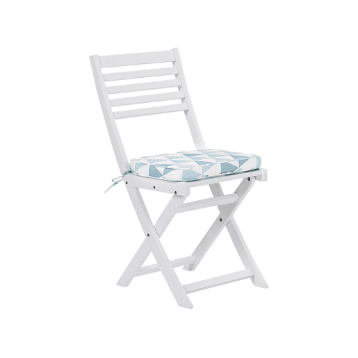 Conjunto de varanda com almofadas Dobrável FIJI Madeira de acácia Azul
