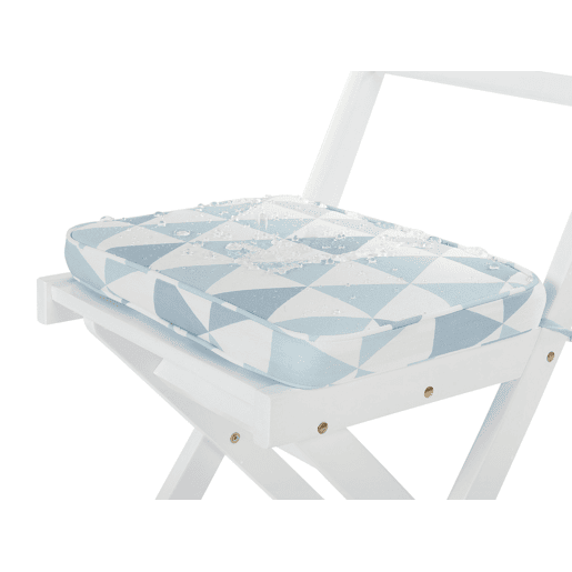 Conjunto de varanda com almofadas Dobrável FIJI Madeira de acácia Azul