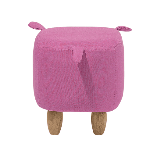 Tamborete animal PIGGY Tecido Rosa