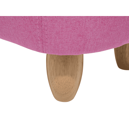 Tamborete animal PIGGY Tecido Rosa