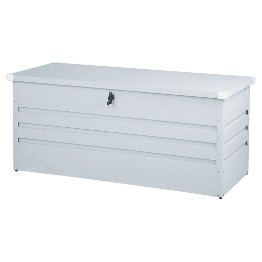 Caixa de arrumação CEBROSA Metal 132 cm 62 cm Cinzento claro