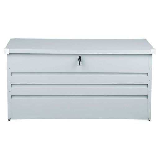 Caixa de arrumação CEBROSA Metal 132 cm 62 cm Cinzento claro