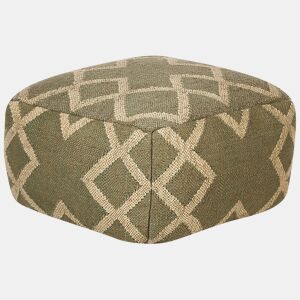 Pufe GOPI Juta Verde 50 cm 50 cm 30 cm