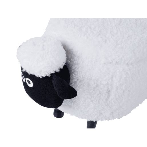Tamborete animal com arrumação SHEEP Tecido Branco
