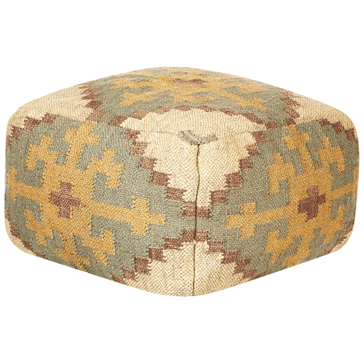 Pufe SARON Juta Multicolor 50 cm 50 cm 30 cm