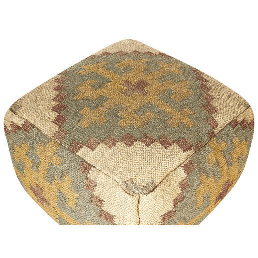 Pufe SARON Juta Multicolor 50 cm 50 cm 30 cm