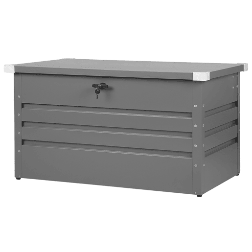 Caixa de arrumação CEBROSA Metal 132 cm 62 cm Cinzento