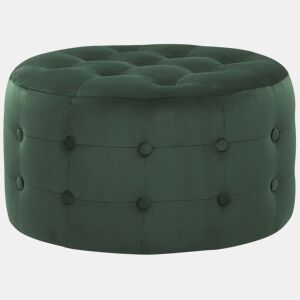 Pufe TAMPA Veludo Verde escuro 55 cm 55 cm 30 cm