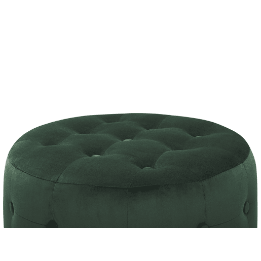 Pufe TAMPA Veludo Verde escuro 55 cm 55 cm 30 cm