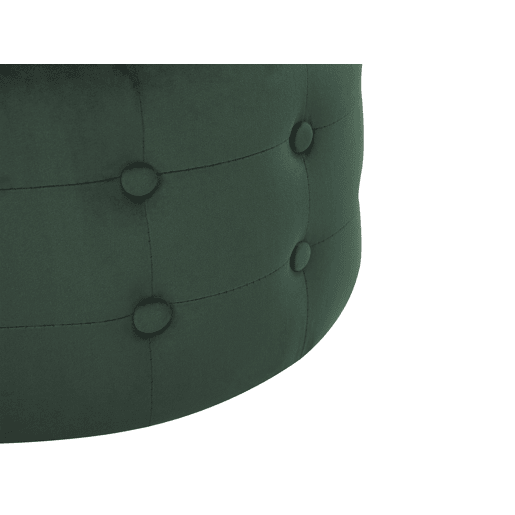 Pufe TAMPA Veludo Verde escuro 55 cm 55 cm 30 cm