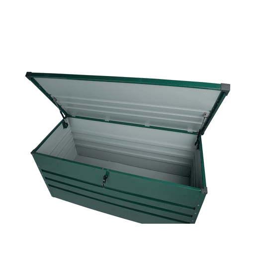 Caixa de arrumação CEBROSA Metal 132 cm 62 cm Verde escuro