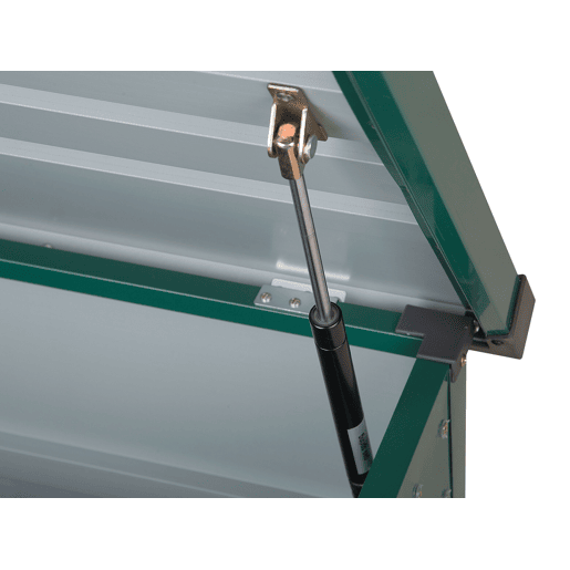 Caixa de arrumação CEBROSA Metal 132 cm 62 cm Verde escuro