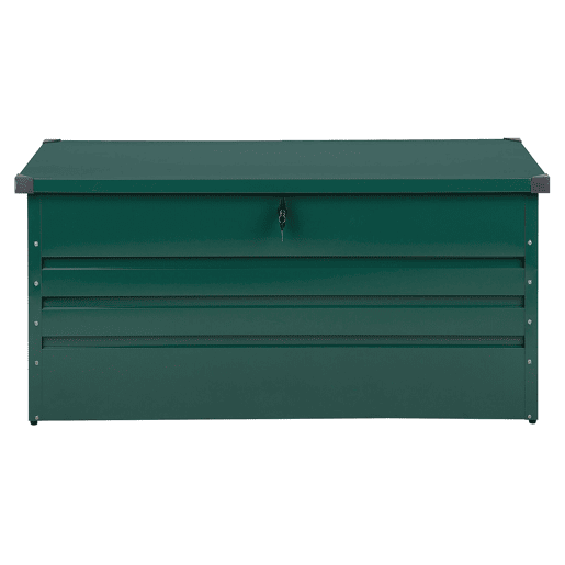 Caixa de arrumação CEBROSA Metal 132 cm 62 cm Verde escuro