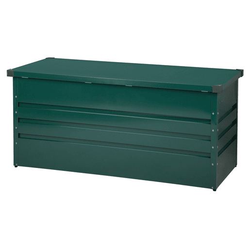Caixa de arrumação CEBROSA Metal 132 cm 62 cm Verde escuro