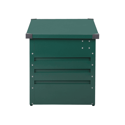 Caixa de arrumação CEBROSA Metal 132 cm 62 cm Verde escuro