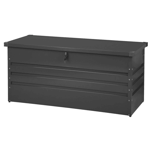 Caixa de arrumação CEBROSA Metal 132 cm 62 cm Cinzento grafite