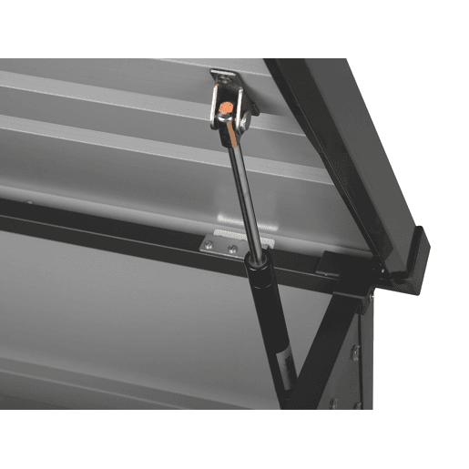 Caixa de arrumação CEBROSA Metal 132 cm 62 cm Cinzento grafite