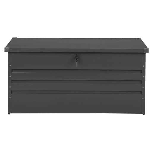 Caixa de arrumação CEBROSA Metal 132 cm 62 cm Cinzento grafite