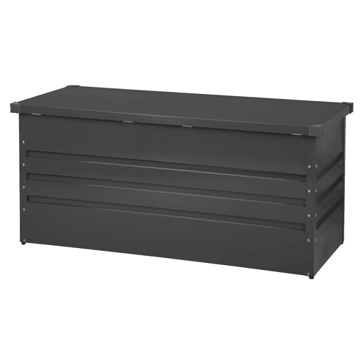 Caixa de arrumação CEBROSA Metal 132 cm 62 cm Cinzento grafite