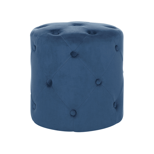 Pufe COROLLA Veludo Azul escuro 40 cm 40 cm 40 cm Pufe COROLLA Veludo Azul escuro 40 cm 40 cm 40 cm