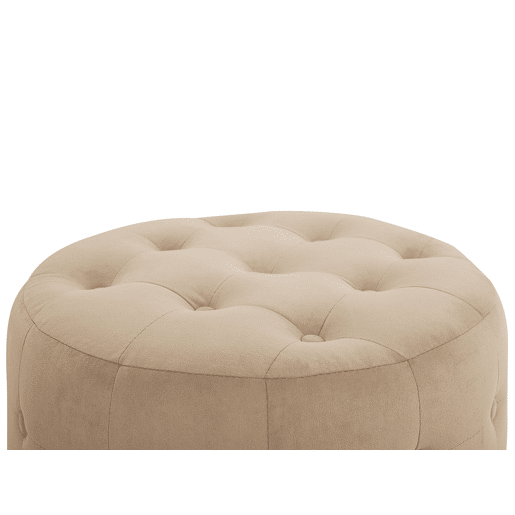 Pufe TAMPA Veludo Cor de areia 55 cm 55 cm 30 cm