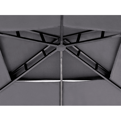 Pérgola de Jardim NARO Metal 240 cm 148 cm Cinzento