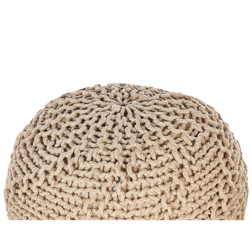 Pufe PRIENE Algodão Creme 50 cm 50 cm 35 cm