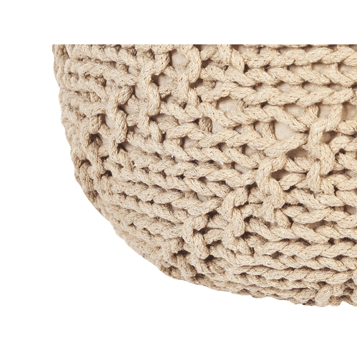 Pufe PRIENE Algodão Creme 50 cm 50 cm 35 cm