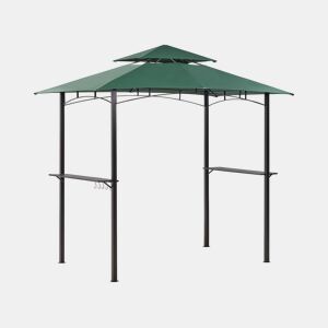 Pérgola de Jardim NARO Metal 240 cm 148 cm Verde escuro