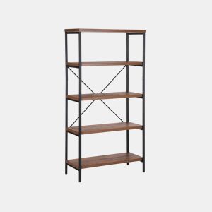 Estante com 4 prateleiras BRISBANE 160 cm Castanho escuro